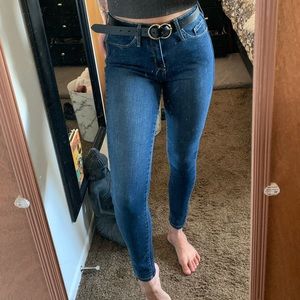 Mossimo high rise dark wash skinny jeans
